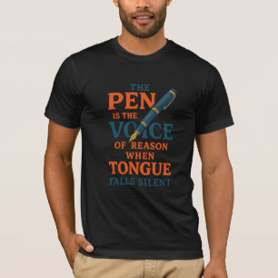 T-shirt La plume est la voix de la raison