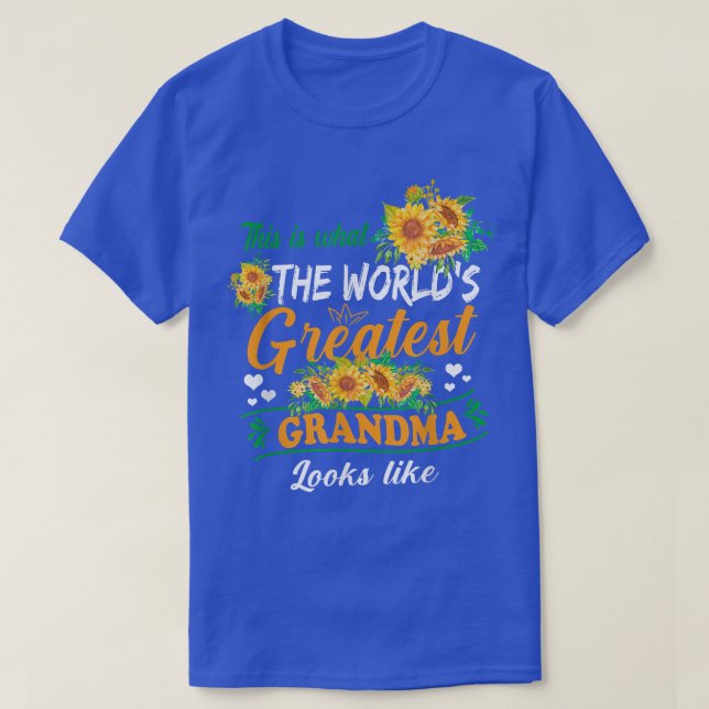 T-shirt La plus grande grand grand-mère du monde ressemble (Design devant)