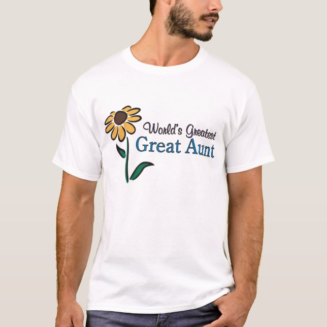T-shirt La plus grande grande tante du monde (Devant)