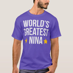 T-shirt La plus grande Nina grand-mère des femmes du monde