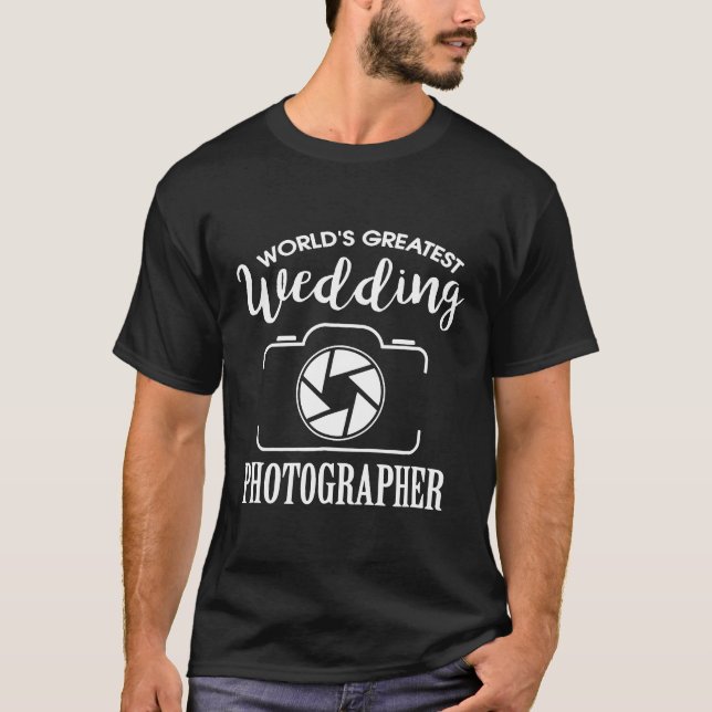 T-shirt La plus grande photographe Mariage du monde (Devant)