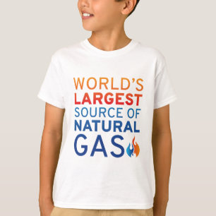 T-shirt La Plus Grande Source De Gaz Naturel Au Monde