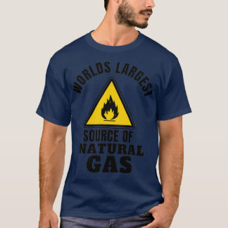 T-shirt la plus grande source mondiale de gaz naturel 34