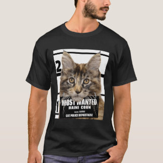 T-shirt La plus Recherchée Maine Cat Cat Cute Drôle Chat S