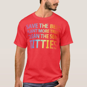 T-shirt La poésie drôle, sauver les abeilles plante plus d