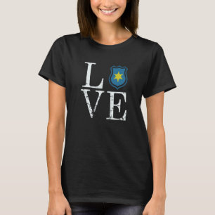 T-shirt La police aime l'insigne de police