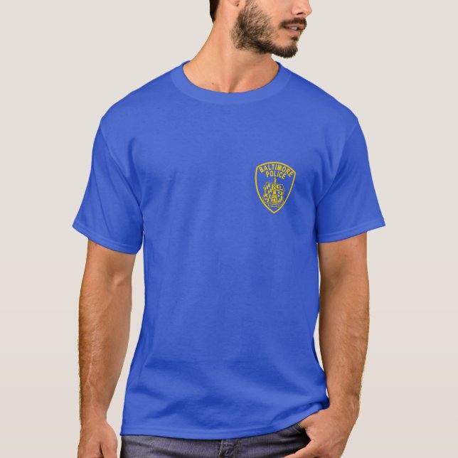 T-shirt La police de ville de Baltimore Badge la chemise (Devant)