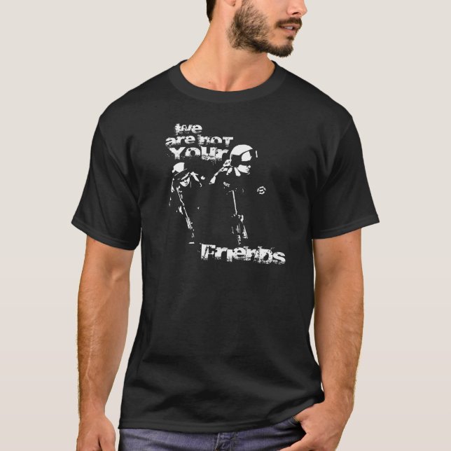 T-shirt La police n'est pas vos amis (Devant)