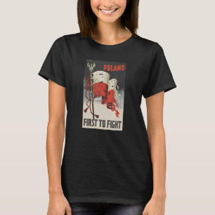 T-shirt La Pologne D'Abord Lutte Contre 2ème guerre mondia