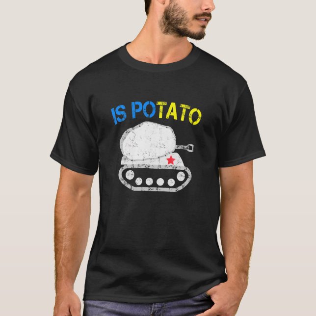 T-shirt La pomme De Terre Est-Elle Drôle Ukraine Plaisante (Devant)