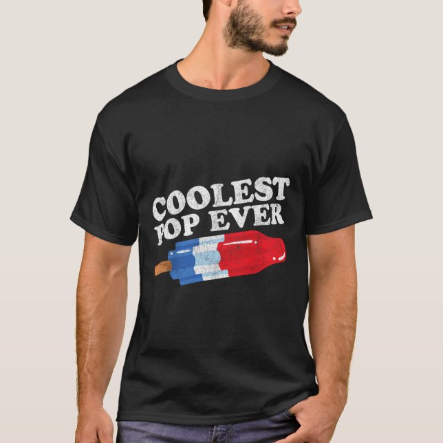 T-shirt La Pop la plus froide jamais Popsicle Funny Retro  (Devant)