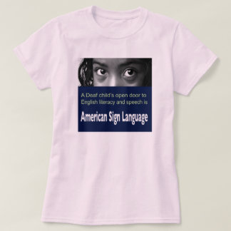 T-shirt La porte ouverte de l'enfant sourd à l'instruction