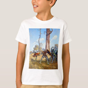 T-shirt La pose de sir Lamorak, vers 1922 par N.C. Wyeth