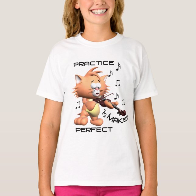 T-SHIRT LA PRATIQUE EST PARFAITE (Devant)