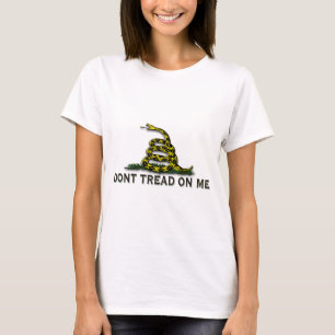 T-shirt La PRÉCAUTION "ne marchent pas sur moi" le DRAPEAU