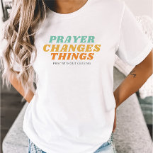 La prière change les choses Bible Verse Christian 