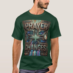 T-shirt La prière change les choses – T-Shi Futuriste Stea