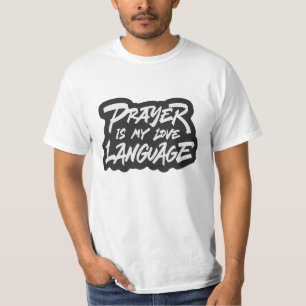 T-shirt La prière est ma langue d'amour