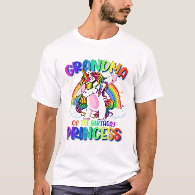 T-shirt La princesse anniversaire Dabbing (Devant)