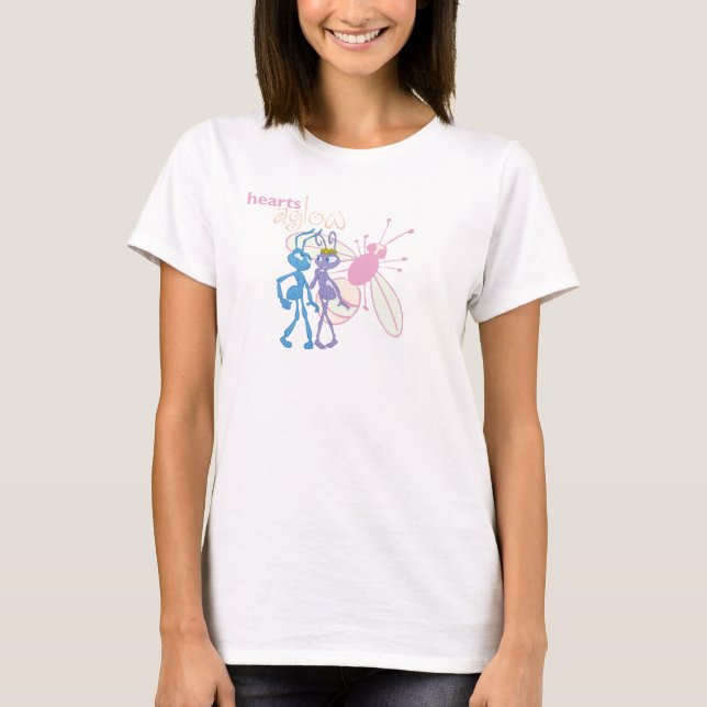 T-shirt La princesse Atta et les coeurs de Flik s'agitent (Devant)