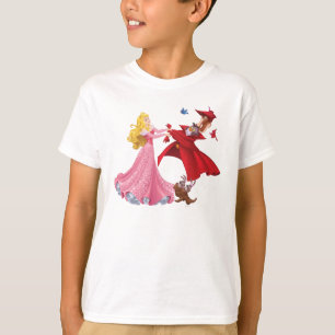 T-shirt La princesse Aurora et les animaux forestiers