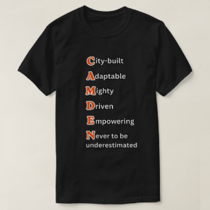 T-shirt LA PRISE DU TIGRE Noir Orange CAMDEN Gaphic Unisex