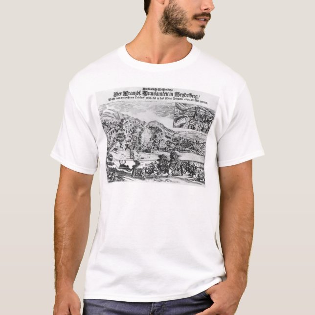 T-shirt La prise et la destruction d'Heidelberg par (Devant)