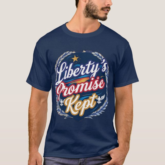 T-shirt La promesse de la liberté gardée (Devant)
