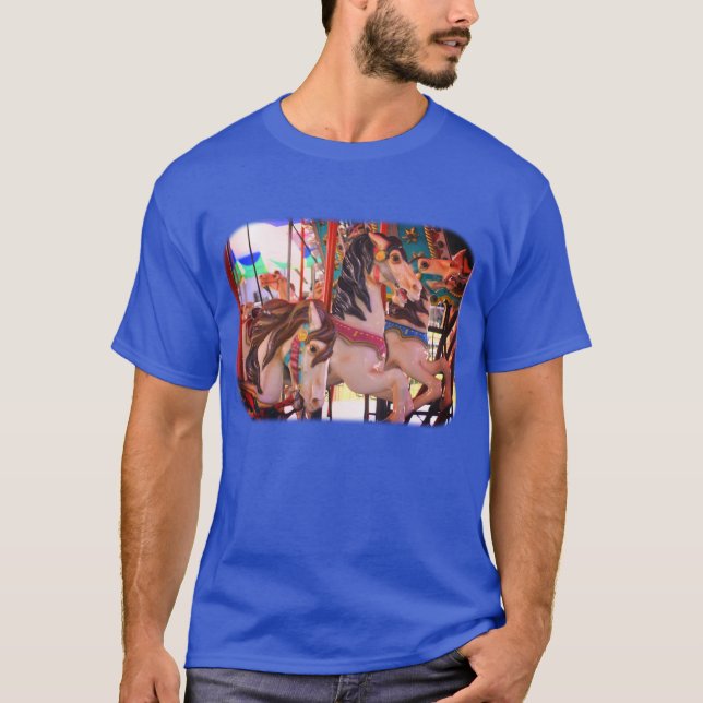 T-shirt La promotion des chevaux de carrousel (Devant)