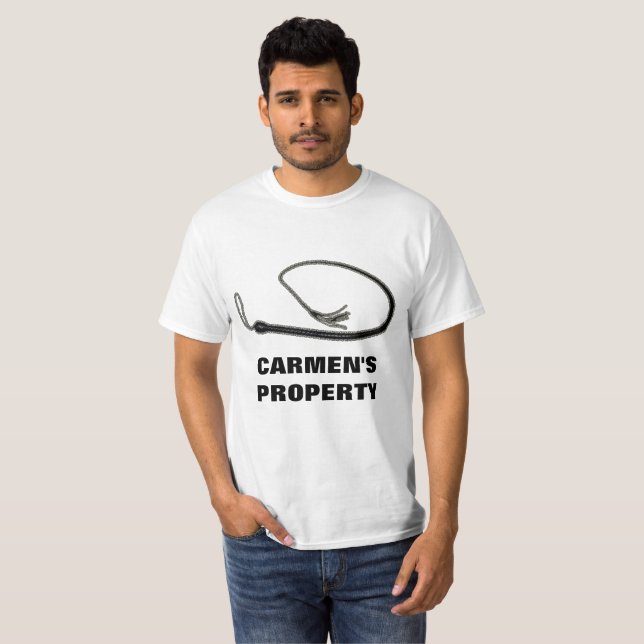 T-SHIRT LA PROPRIÉTÉ DE CARMEN (Devant entier)