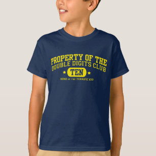 T-shirt La propriété des doubles chiffres matraquent le