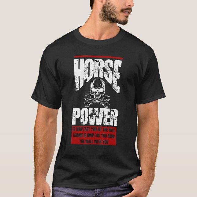 T-shirt La Puissance Du Cheval Est À Quel Point Vous Touch (Devant)