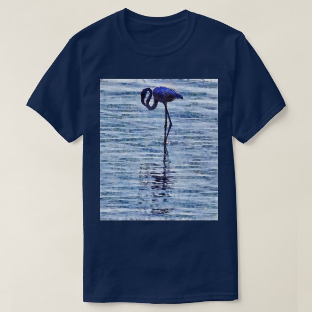 T-shirt La Puissance D'Un Oiseau Solitaire Art Acrylique (Design devant)