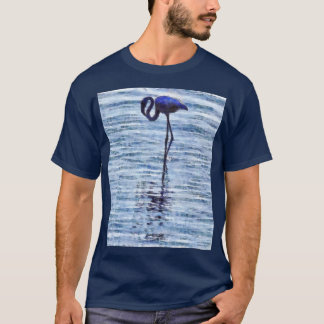 T-shirt La Puissance D'Un Oiseau Solitaire Art Acrylique