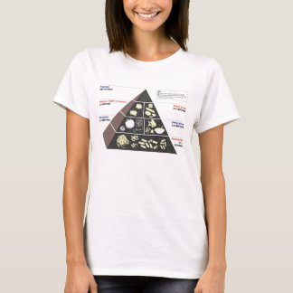T-shirt La pyramide alimentaire de l'amant de carburateur