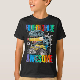 T-shirt La Quatrième Classe Est Super Monster Truck Dinosa