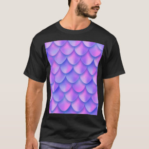 T-shirt La queue de sirène holographique, une texture de f
