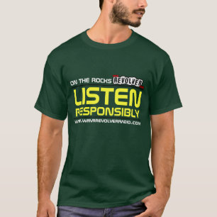 T-shirt La radio de revolver d'OTR ÉCOUTENT DE FAÇON