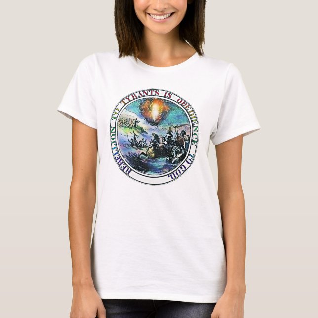 T-shirt La rébellion aux tyrans est obéissance à Dieu (Devant)
