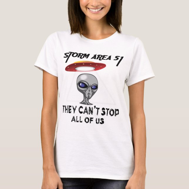 T-shirt La région 51 de tempête ils ne peuvent pas arrêter (Devant)