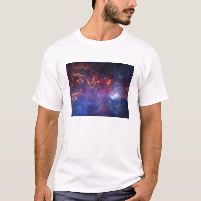 T-shirt La région centrale de la galaxie de la Voie Lactée (Devant)