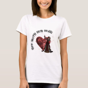 T-shirt La Reine des coeurs - avec sa tête