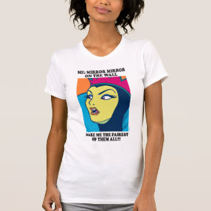 T-shirt La Reine du Mal Miroir au mur