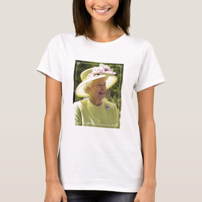 T-shirt La Reine Elizabeth de l'Angleterre (Devant)