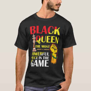 T-shirt La Reine Noire La Pièce La Plus Puissante du Game 
