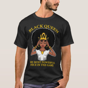 T-shirt La Reine Noire La Pièce La Plus Puissante Du Jeu M