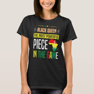 T-shirt La Reine Noire La Pièce La Plus Puissante Du Jeu W