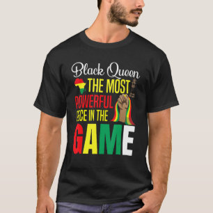 T-shirt La Reine Noire La Pièce La Plus Puissante Du Jeu W