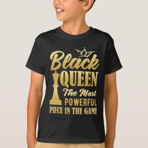 T-shirt La Reine Noire La Pièce La Plus Puissante Du Jeu W