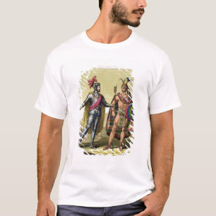 T-shirt La rencontre entre Hernando Cortes (1485-1547)